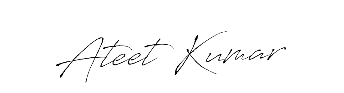 Also we have Ateet Kumar name is the best signature style. Create professional handwritten signature collection using Antro_Vectra autograph style. Ateet Kumar signature style 6 images and pictures png