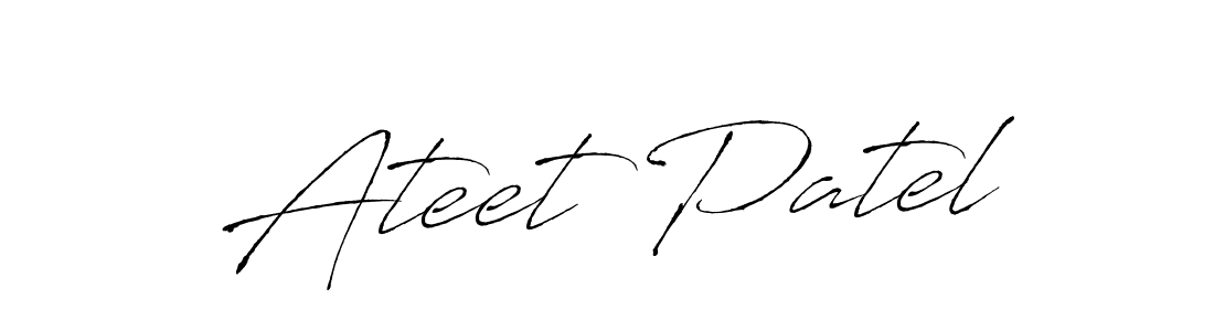 You should practise on your own different ways (Antro_Vectra) to write your name (Ateet Patel) in signature. don't let someone else do it for you. Ateet Patel signature style 6 images and pictures png