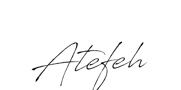 Atefeh stylish signature style. Best Handwritten Sign (Antro_Vectra) for my name. Handwritten Signature Collection Ideas for my name Atefeh. Atefeh signature style 6 images and pictures png