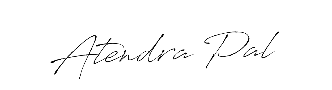 Create a beautiful signature design for name Atendra Pal. With this signature (Antro_Vectra) fonts, you can make a handwritten signature for free. Atendra Pal signature style 6 images and pictures png