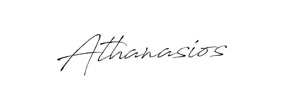 Make a beautiful signature design for name Athanasios. With this signature (Antro_Vectra) style, you can create a handwritten signature for free. Athanasios signature style 6 images and pictures png