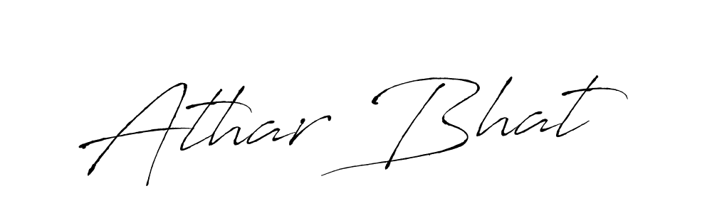 Make a beautiful signature design for name Athar Bhat. Use this online signature maker to create a handwritten signature for free. Athar Bhat signature style 6 images and pictures png