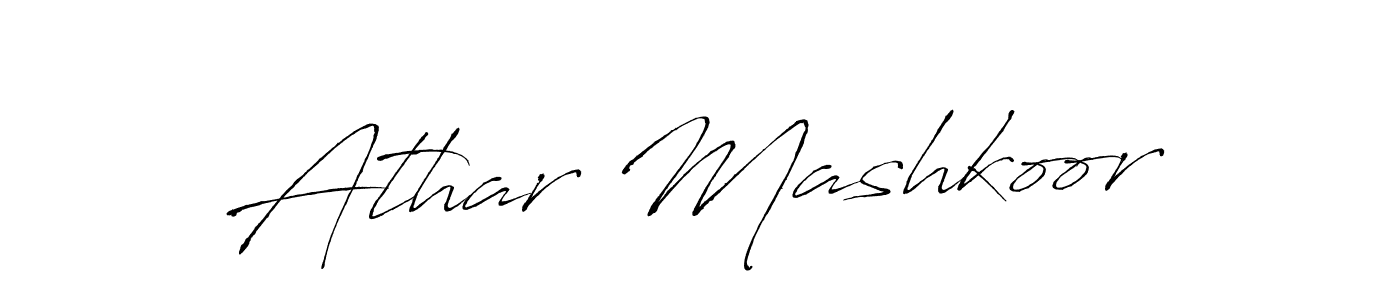 The best way (Antro_Vectra) to make a short signature is to pick only two or three words in your name. The name Athar Mashkoor include a total of six letters. For converting this name. Athar Mashkoor signature style 6 images and pictures png