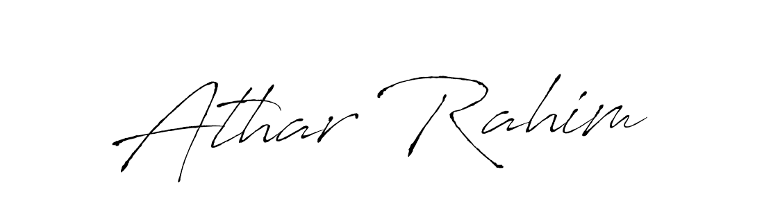 Also You can easily find your signature by using the search form. We will create Athar Rahim name handwritten signature images for you free of cost using Antro_Vectra sign style. Athar Rahim signature style 6 images and pictures png