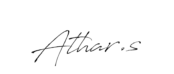 How to make Athar.s name signature. Use Antro_Vectra style for creating short signs online. This is the latest handwritten sign. Athar.s signature style 6 images and pictures png