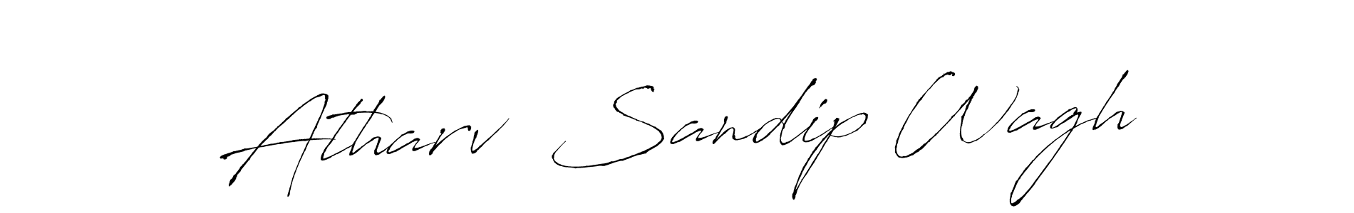 Use a signature maker to create a handwritten signature online. With this signature software, you can design (Antro_Vectra) your own signature for name Atharv  Sandip Wagh. Atharv  Sandip Wagh signature style 6 images and pictures png
