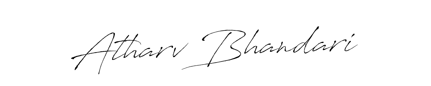 Create a beautiful signature design for name Atharv Bhandari. With this signature (Antro_Vectra) fonts, you can make a handwritten signature for free. Atharv Bhandari signature style 6 images and pictures png