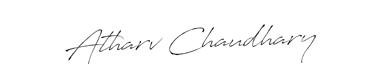 You should practise on your own different ways (Antro_Vectra) to write your name (Atharv Chaudhary) in signature. don't let someone else do it for you. Atharv Chaudhary signature style 6 images and pictures png