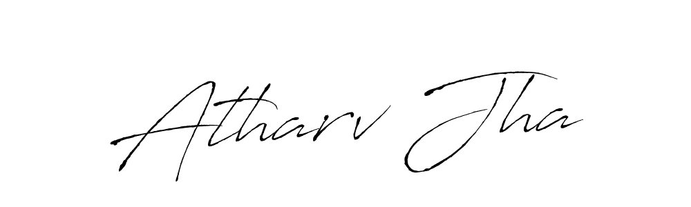Create a beautiful signature design for name Atharv Jha. With this signature (Antro_Vectra) fonts, you can make a handwritten signature for free. Atharv Jha signature style 6 images and pictures png