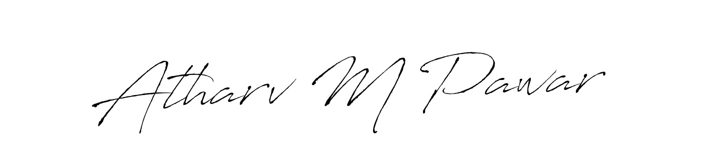 Create a beautiful signature design for name Atharv M Pawar. With this signature (Antro_Vectra) fonts, you can make a handwritten signature for free. Atharv M Pawar signature style 6 images and pictures png