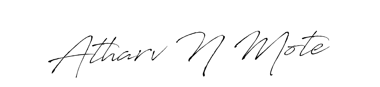 Atharv N Mote stylish signature style. Best Handwritten Sign (Antro_Vectra) for my name. Handwritten Signature Collection Ideas for my name Atharv N Mote. Atharv N Mote signature style 6 images and pictures png