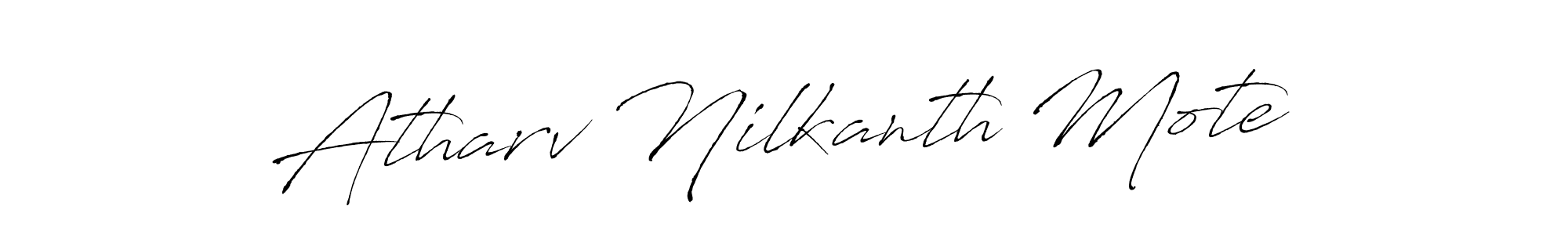 How to make Atharv Nilkanth Mote signature? Antro_Vectra is a professional autograph style. Create handwritten signature for Atharv Nilkanth Mote name. Atharv Nilkanth Mote signature style 6 images and pictures png