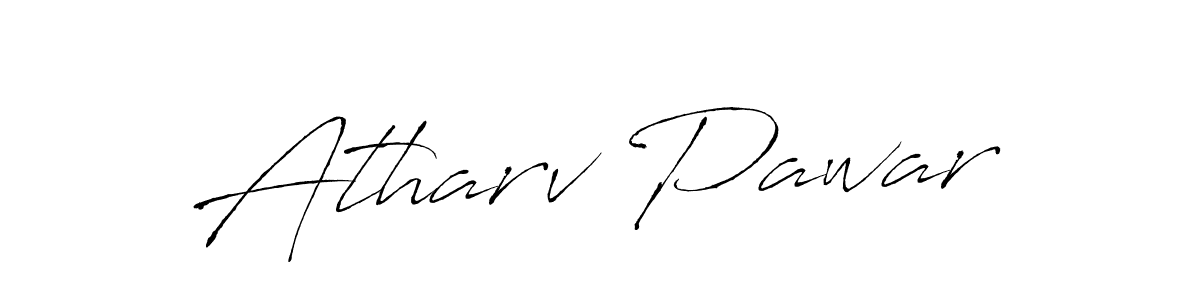 How to make Atharv Pawar name signature. Use Antro_Vectra style for creating short signs online. This is the latest handwritten sign. Atharv Pawar signature style 6 images and pictures png