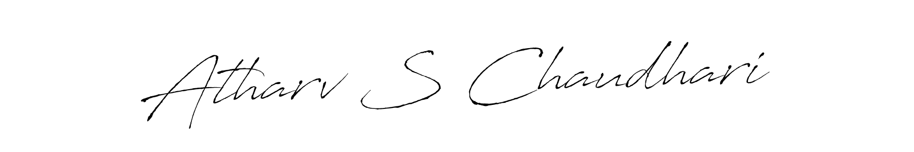 The best way (Antro_Vectra) to make a short signature is to pick only two or three words in your name. The name Atharv S Chaudhari include a total of six letters. For converting this name. Atharv S Chaudhari signature style 6 images and pictures png