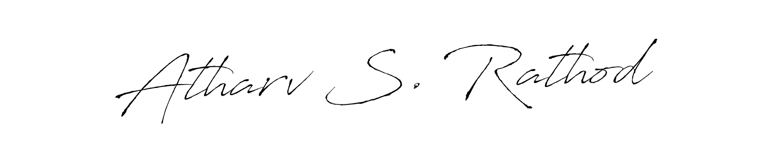 You should practise on your own different ways (Antro_Vectra) to write your name (Atharv S. Rathod) in signature. don't let someone else do it for you. Atharv S. Rathod signature style 6 images and pictures png