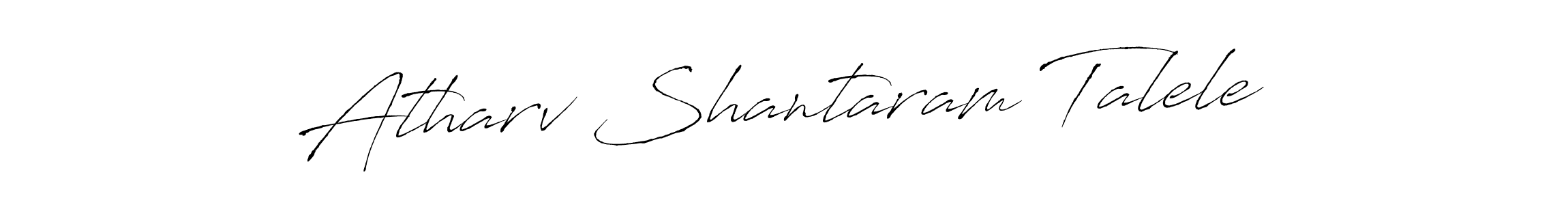 Create a beautiful signature design for name Atharv Shantaram Talele. With this signature (Antro_Vectra) fonts, you can make a handwritten signature for free. Atharv Shantaram Talele signature style 6 images and pictures png