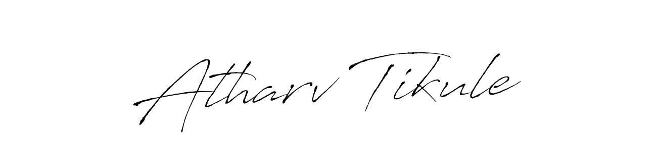 You should practise on your own different ways (Antro_Vectra) to write your name (Atharv Tikule) in signature. don't let someone else do it for you. Atharv Tikule signature style 6 images and pictures png