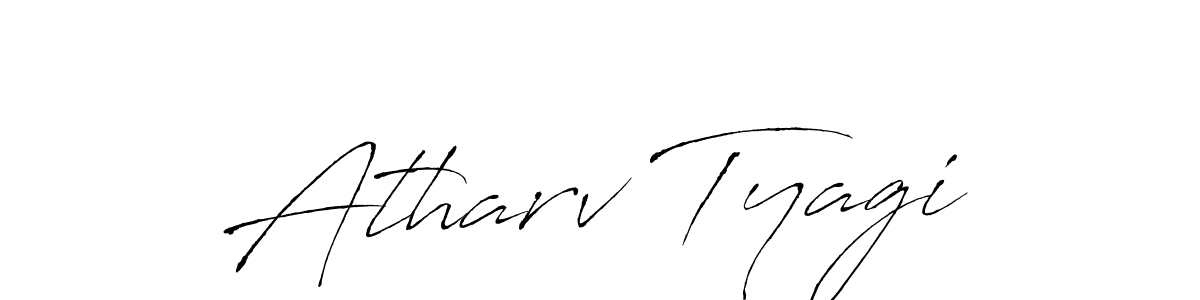 Atharv Tyagi stylish signature style. Best Handwritten Sign (Antro_Vectra) for my name. Handwritten Signature Collection Ideas for my name Atharv Tyagi. Atharv Tyagi signature style 6 images and pictures png