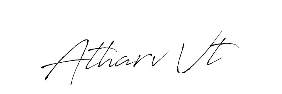 Use a signature maker to create a handwritten signature online. With this signature software, you can design (Antro_Vectra) your own signature for name Atharv Vt. Atharv Vt signature style 6 images and pictures png