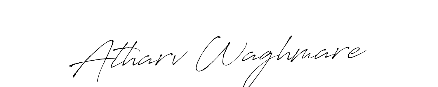 Atharv Waghmare stylish signature style. Best Handwritten Sign (Antro_Vectra) for my name. Handwritten Signature Collection Ideas for my name Atharv Waghmare. Atharv Waghmare signature style 6 images and pictures png