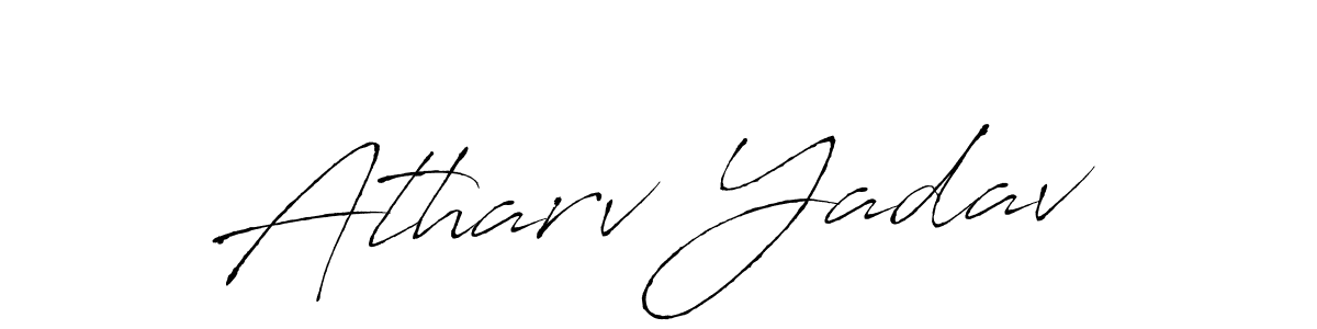 How to make Atharv Yadav name signature. Use Antro_Vectra style for creating short signs online. This is the latest handwritten sign. Atharv Yadav signature style 6 images and pictures png