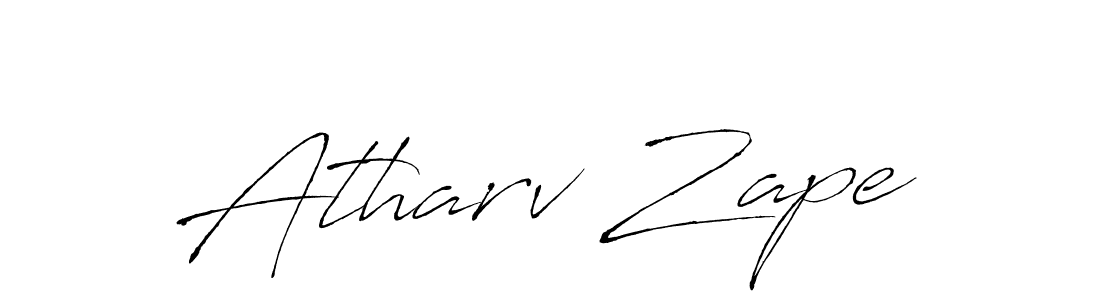 This is the best signature style for the Atharv Zape name. Also you like these signature font (Antro_Vectra). Mix name signature. Atharv Zape signature style 6 images and pictures png