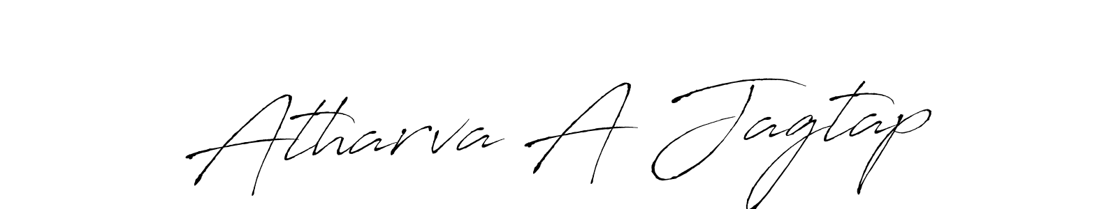 Atharva A Jagtap stylish signature style. Best Handwritten Sign (Antro_Vectra) for my name. Handwritten Signature Collection Ideas for my name Atharva A Jagtap. Atharva A Jagtap signature style 6 images and pictures png