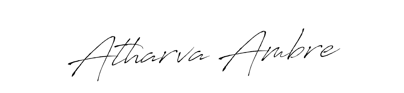 How to make Atharva Ambre name signature. Use Antro_Vectra style for creating short signs online. This is the latest handwritten sign. Atharva Ambre signature style 6 images and pictures png