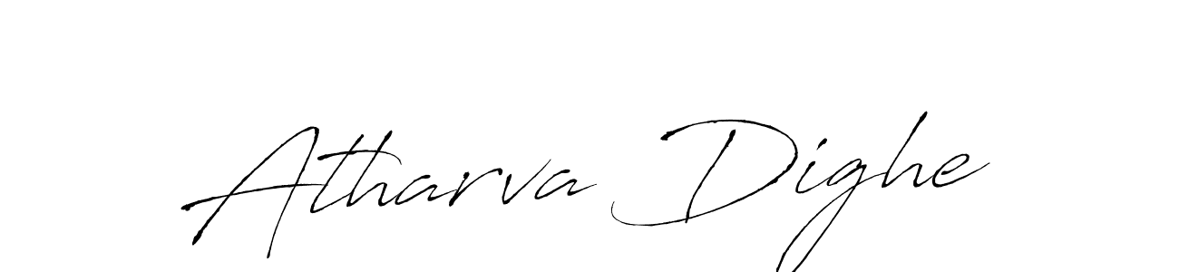 Create a beautiful signature design for name Atharva Dighe. With this signature (Antro_Vectra) fonts, you can make a handwritten signature for free. Atharva Dighe signature style 6 images and pictures png