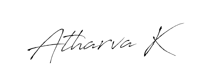 Atharva K stylish signature style. Best Handwritten Sign (Antro_Vectra) for my name. Handwritten Signature Collection Ideas for my name Atharva K. Atharva K signature style 6 images and pictures png