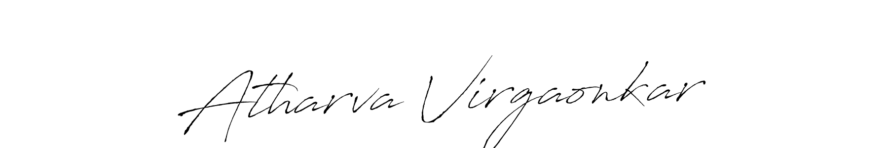 How to make Atharva Virgaonkar signature? Antro_Vectra is a professional autograph style. Create handwritten signature for Atharva Virgaonkar name. Atharva Virgaonkar signature style 6 images and pictures png