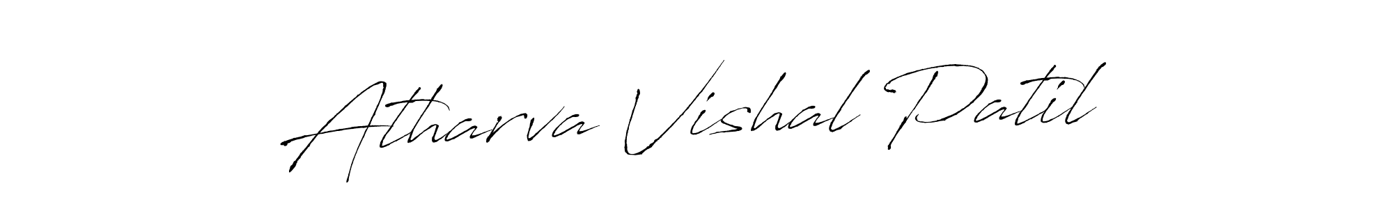 How to make Atharva Vishal Patil name signature. Use Antro_Vectra style for creating short signs online. This is the latest handwritten sign. Atharva Vishal Patil signature style 6 images and pictures png