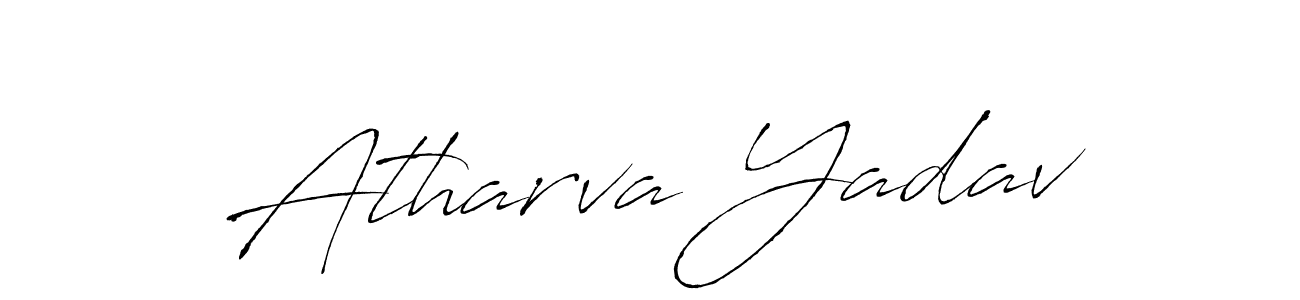 Atharva Yadav stylish signature style. Best Handwritten Sign (Antro_Vectra) for my name. Handwritten Signature Collection Ideas for my name Atharva Yadav. Atharva Yadav signature style 6 images and pictures png