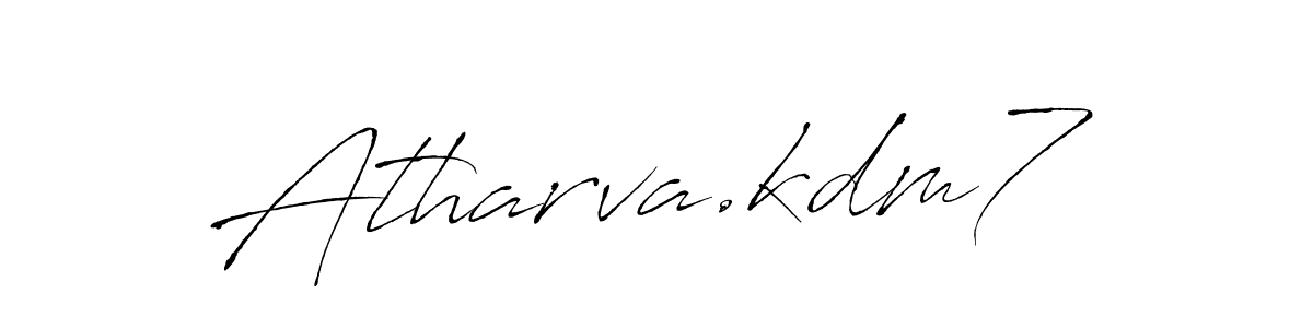 How to make Atharva.kdm7 name signature. Use Antro_Vectra style for creating short signs online. This is the latest handwritten sign. Atharva.kdm7 signature style 6 images and pictures png