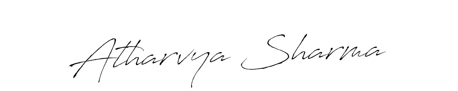 Atharvya Sharma stylish signature style. Best Handwritten Sign (Antro_Vectra) for my name. Handwritten Signature Collection Ideas for my name Atharvya Sharma. Atharvya Sharma signature style 6 images and pictures png