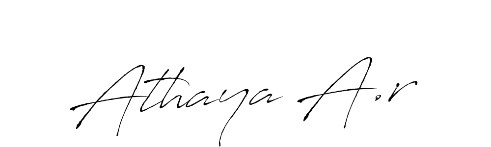 Also You can easily find your signature by using the search form. We will create Athaya A.r name handwritten signature images for you free of cost using Antro_Vectra sign style. Athaya A.r signature style 6 images and pictures png