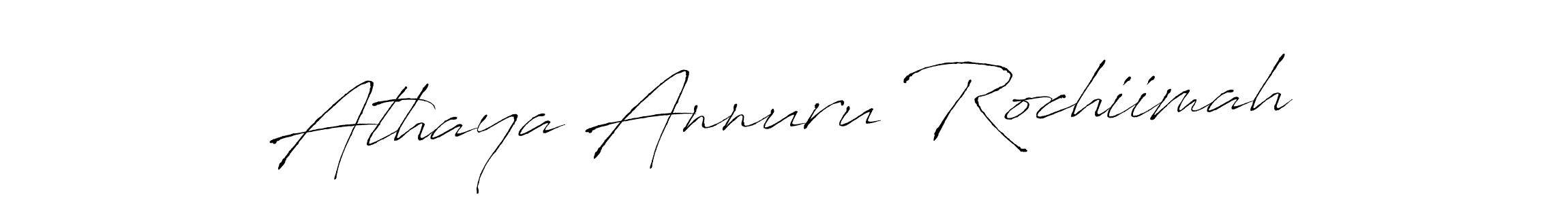 Also You can easily find your signature by using the search form. We will create Athaya Annuru Rochiimah name handwritten signature images for you free of cost using Antro_Vectra sign style. Athaya Annuru Rochiimah signature style 6 images and pictures png