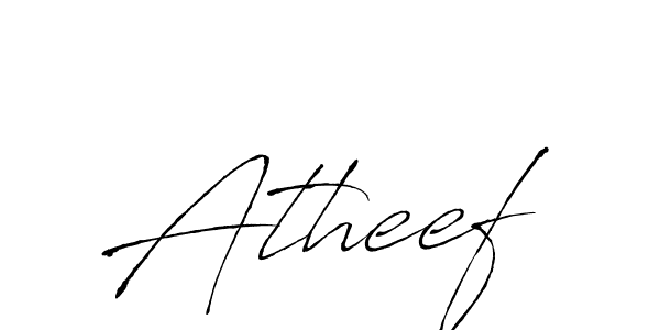 How to make Atheef signature? Antro_Vectra is a professional autograph style. Create handwritten signature for Atheef name. Atheef signature style 6 images and pictures png