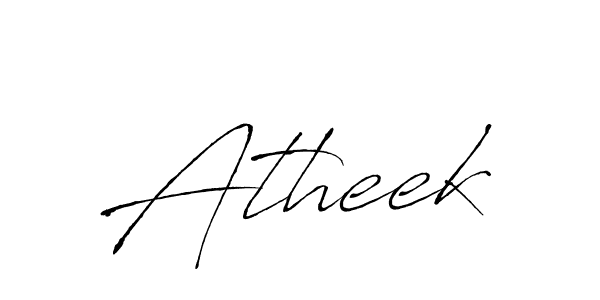 How to make Atheek name signature. Use Antro_Vectra style for creating short signs online. This is the latest handwritten sign. Atheek signature style 6 images and pictures png