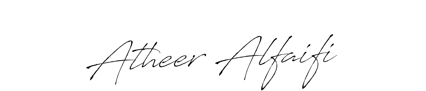 Make a beautiful signature design for name Atheer Alfaifi. With this signature (Antro_Vectra) style, you can create a handwritten signature for free. Atheer Alfaifi signature style 6 images and pictures png