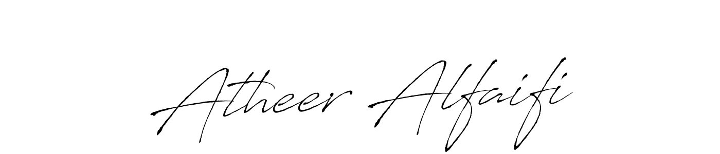 Make a beautiful signature design for name Atheer Alfaifi. With this signature (Antro_Vectra) style, you can create a handwritten signature for free. Atheer Alfaifi signature style 6 images and pictures png