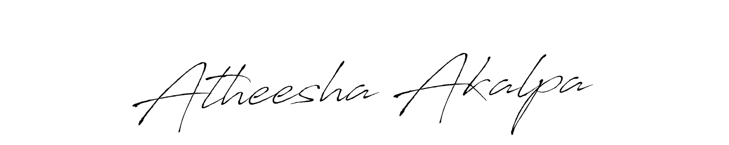 Atheesha Akalpa stylish signature style. Best Handwritten Sign (Antro_Vectra) for my name. Handwritten Signature Collection Ideas for my name Atheesha Akalpa. Atheesha Akalpa signature style 6 images and pictures png