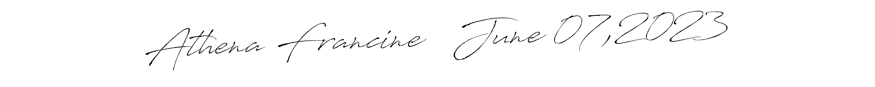 Create a beautiful signature design for name Athena Francine   June 07,2023. With this signature (Antro_Vectra) fonts, you can make a handwritten signature for free. Athena Francine   June 07,2023 signature style 6 images and pictures png