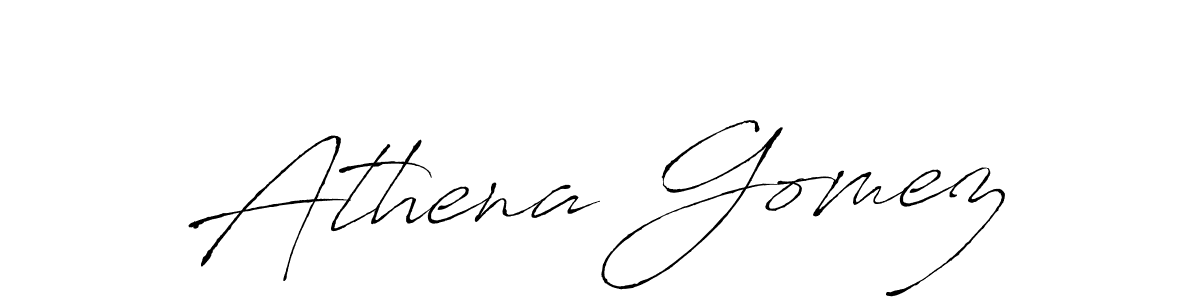 The best way (Antro_Vectra) to make a short signature is to pick only two or three words in your name. The name Athena Gomez include a total of six letters. For converting this name. Athena Gomez signature style 6 images and pictures png