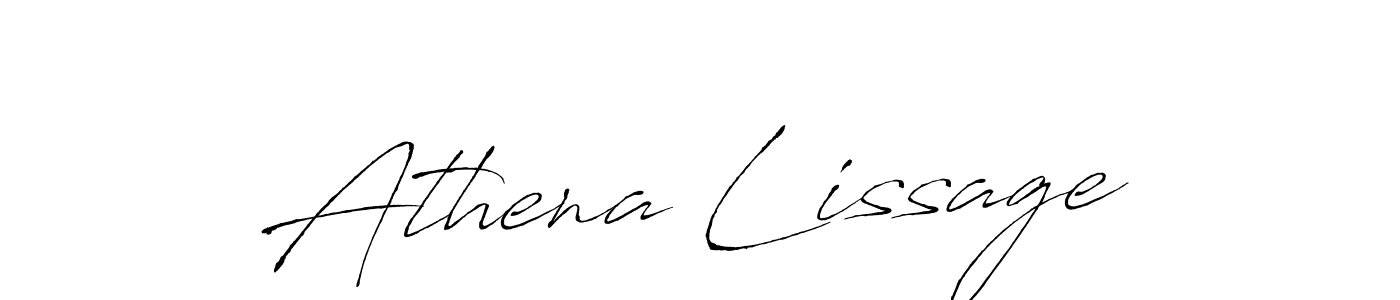 Use a signature maker to create a handwritten signature online. With this signature software, you can design (Antro_Vectra) your own signature for name Athena Lissage. Athena Lissage signature style 6 images and pictures png