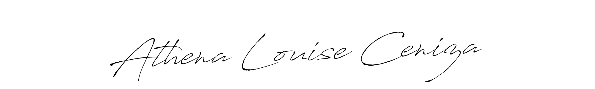 How to make Athena Louise Ceniza signature? Antro_Vectra is a professional autograph style. Create handwritten signature for Athena Louise Ceniza name. Athena Louise Ceniza signature style 6 images and pictures png