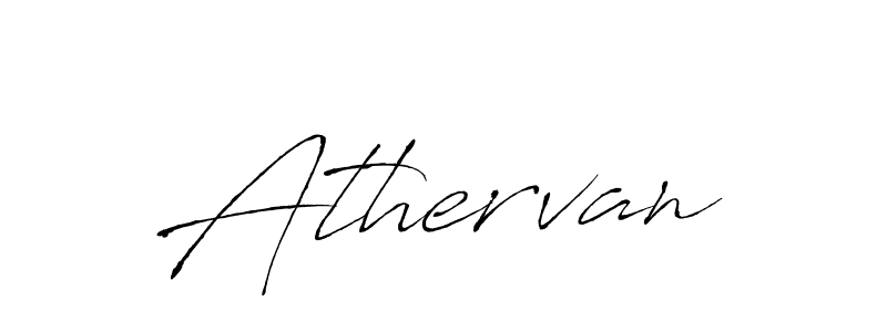 Use a signature maker to create a handwritten signature online. With this signature software, you can design (Antro_Vectra) your own signature for name Athervan. Athervan signature style 6 images and pictures png