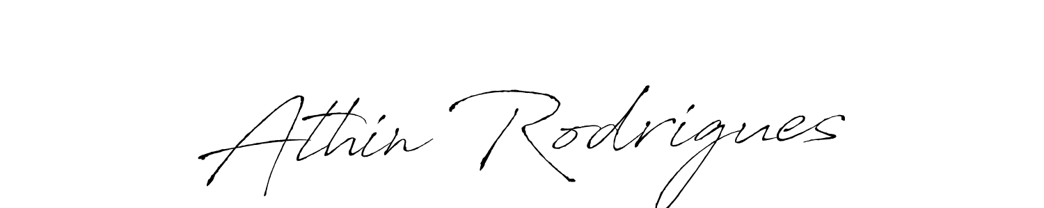 How to make Athin Rodrigues signature? Antro_Vectra is a professional autograph style. Create handwritten signature for Athin Rodrigues name. Athin Rodrigues signature style 6 images and pictures png