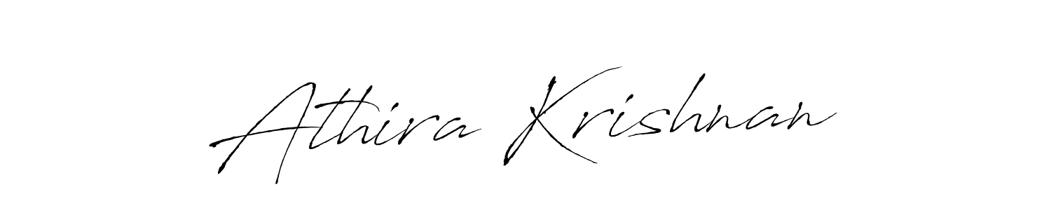 Design your own signature with our free online signature maker. With this signature software, you can create a handwritten (Antro_Vectra) signature for name Athira Krishnan. Athira Krishnan signature style 6 images and pictures png