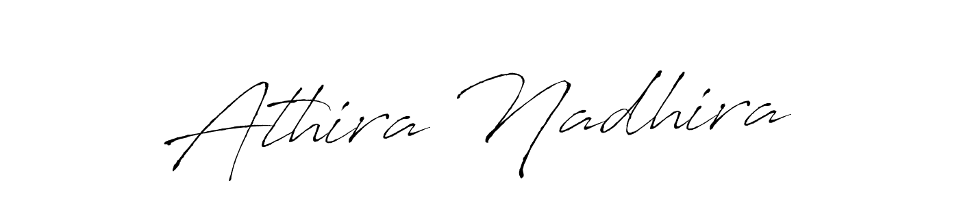 Also we have Athira Nadhira name is the best signature style. Create professional handwritten signature collection using Antro_Vectra autograph style. Athira Nadhira signature style 6 images and pictures png